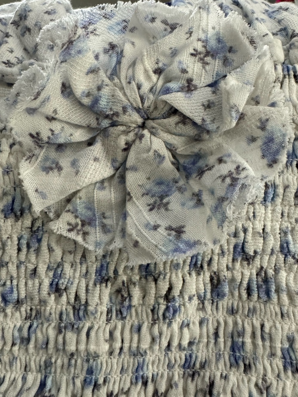 NWT Love Shack Fancy Blue White Flora Luisetta Halter Dress Sz XXL Retail $245 - Picture 5 of 7